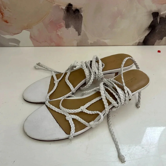 ! Reformation Porto Strappy Sandals in White 6.5 - Picture 3 of 7